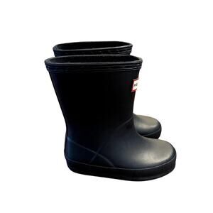 Hunter Kids Classic Black Rain Boots